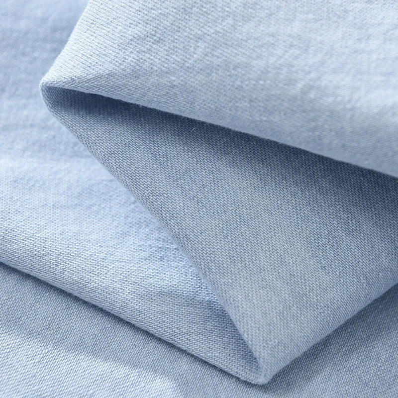 Hemd - Kurze Ärmel - Baumwolle Denim - Sommer
