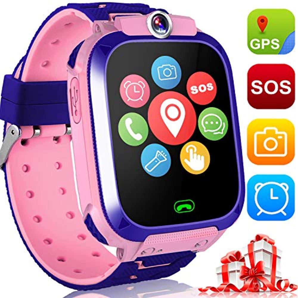 Kinder Smartwatch mit GPS, Kamera, Telefonfunktion und SOS-Taste