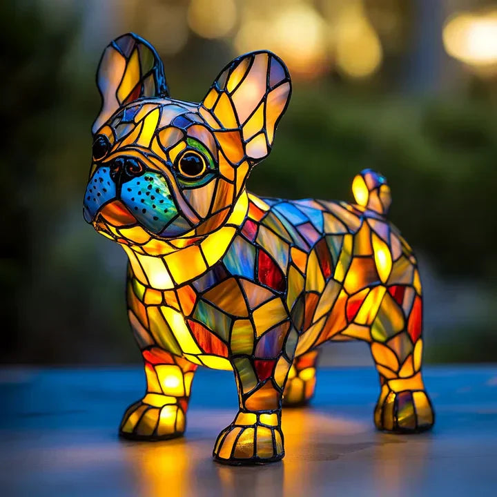 LumiPaw Handgefertigte Leuchtende Hundelampe – Stimmungslicht und Geschenk
