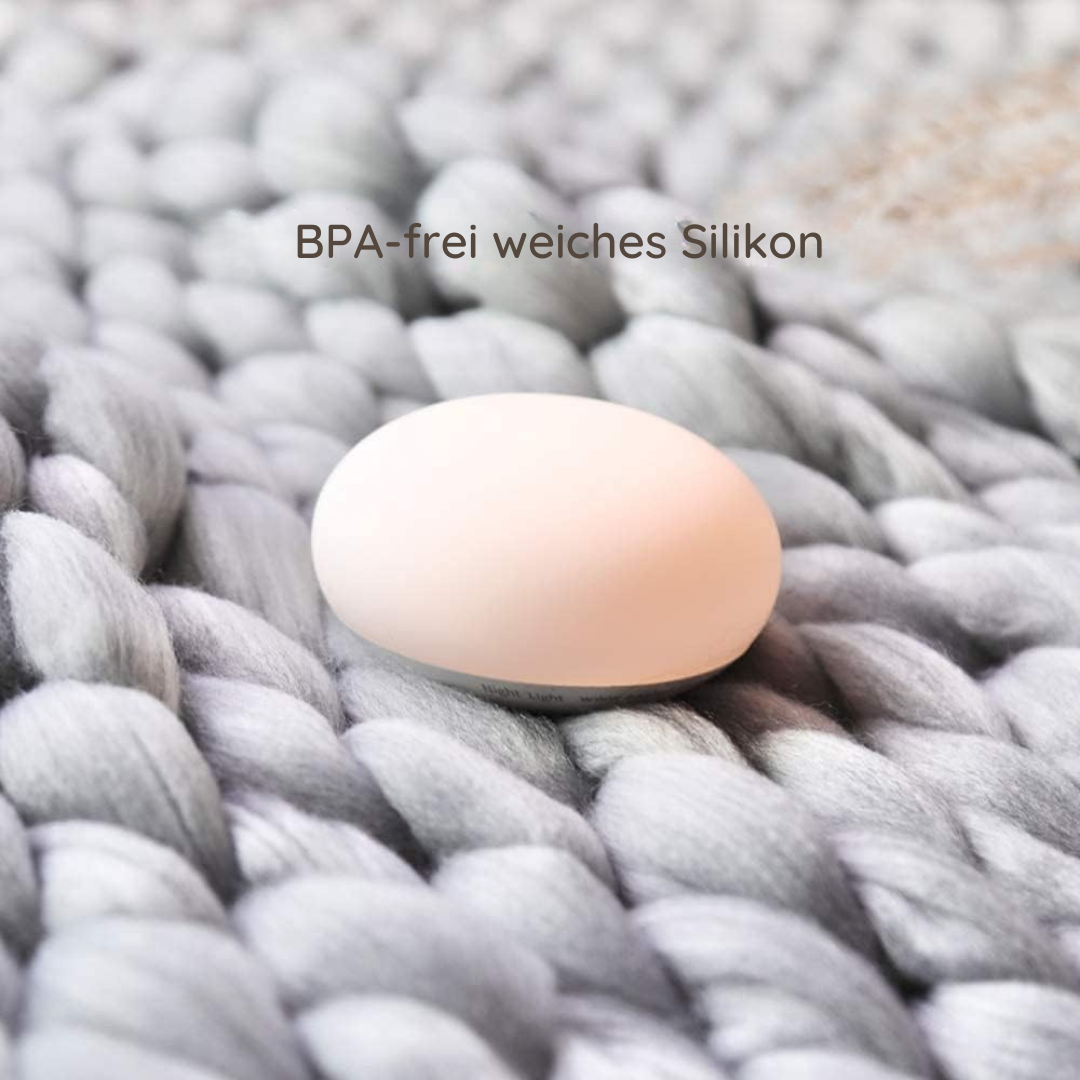 Stilllicht für die Stillzeit – BPA-freie Silikon-Touchlampe mit augenfreundlichem, stufenlosem Dimmer – kabellos & wiederaufladbar