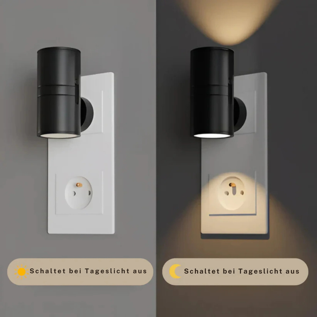 PLUGIFY One – Steckdosenlampe mit Dämmerungssensor & Dimmfunktion | Smarte Nachtbeleuchtung für Zuhause