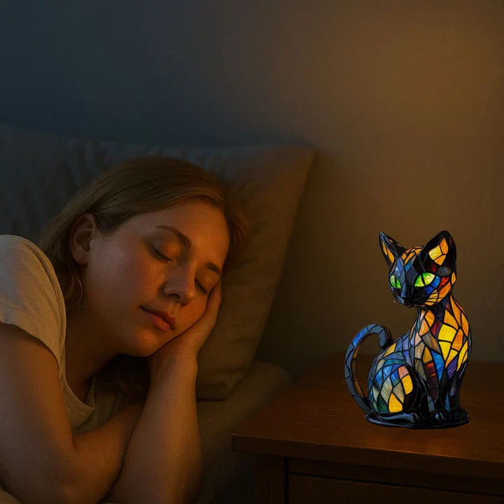 Handgemachte Katzenlampe – Leuchtendes Dekor für Wärme & Ambiente
