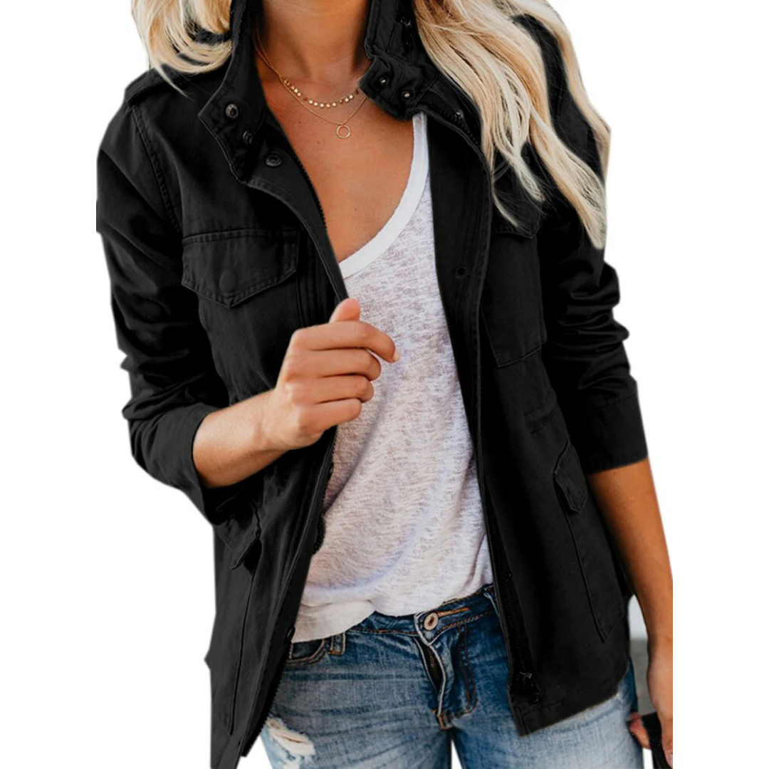 Modern Schicke Jacke Für Frauen | Reißverschluss
