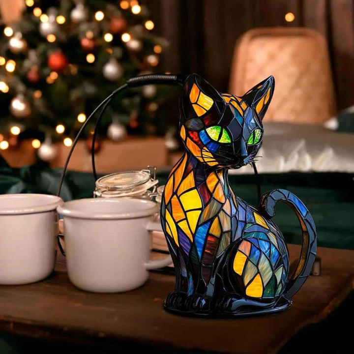 Handgemachte Katzenlampe – Leuchtendes Dekor für Wärme & Ambiente