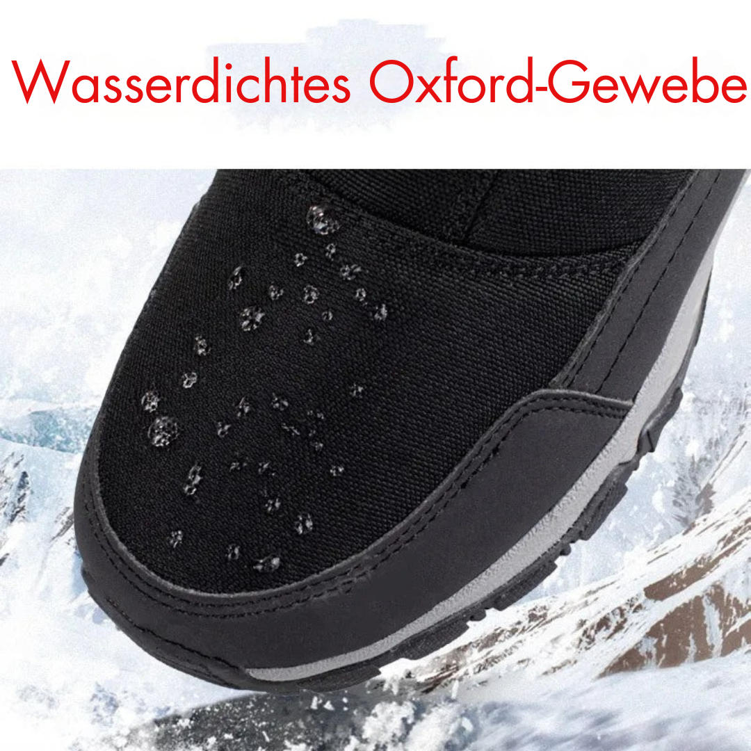 Halbhohe Winter-Snowboots für Damen & Herren – Wasserdichte Warme Stiefel mit Plüschfutter – Atmungsaktiver Baumwollmix