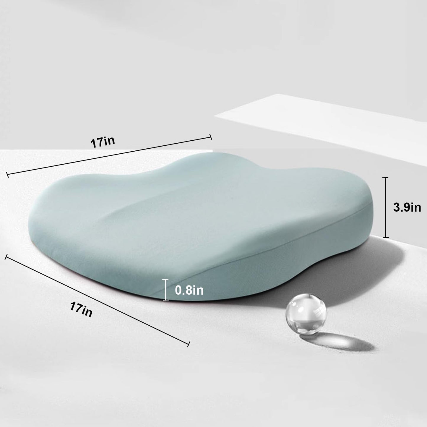 ComfortBoost Ergonomisches Sitzkissen zur Sitzhöhenerhöhung für Auto & Büro – Bessere Sitzhaltung und Komfort