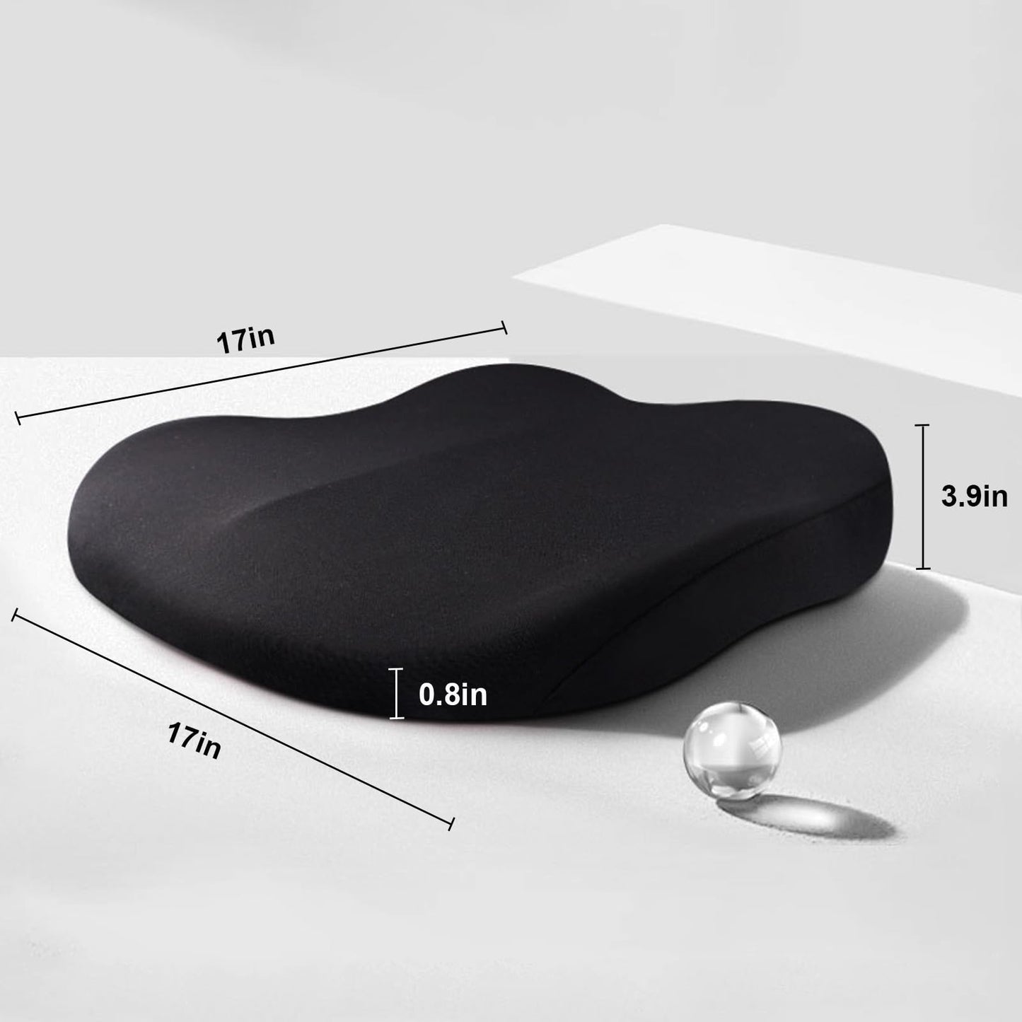 ComfortBoost Ergonomisches Sitzkissen zur Sitzhöhenerhöhung für Auto & Büro – Bessere Sitzhaltung und Komfort