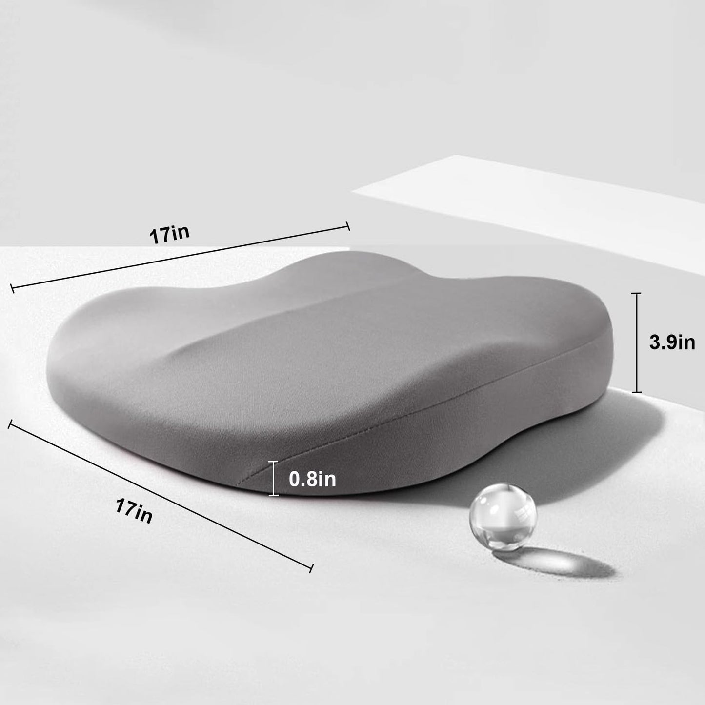 ComfortBoost Ergonomisches Sitzkissen zur Sitzhöhenerhöhung für Auto & Büro – Bessere Sitzhaltung und Komfort
