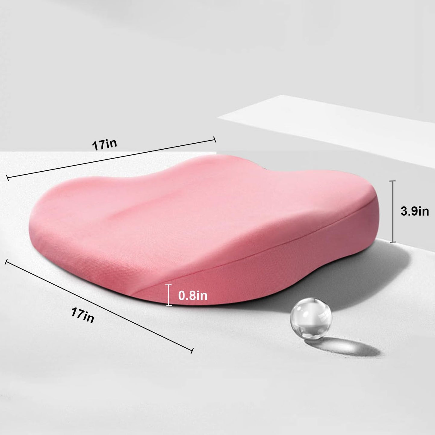 ComfortBoost Ergonomisches Sitzkissen zur Sitzhöhenerhöhung für Auto & Büro – Bessere Sitzhaltung und Komfort