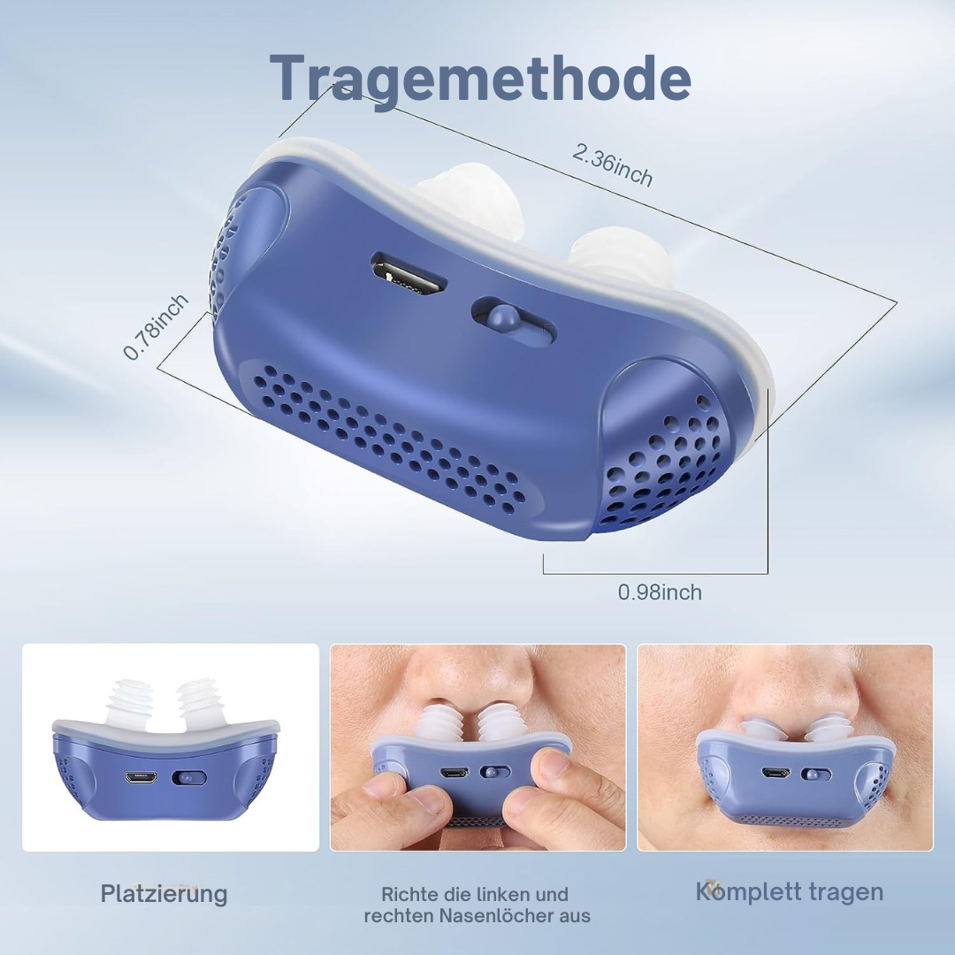 AirEase Micro CPAP Schlafapnoe-Gerät für Reisen & Anti-Schnarchen – CPAP-Alternative