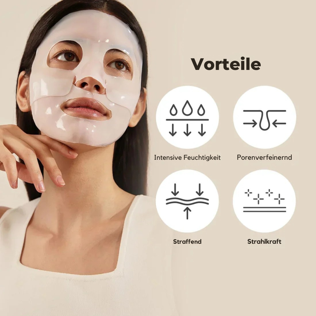 HydraTraum Bio-Maske – Nachtpflege mit Bio-Kollagen, Anti-Falten, intensive Feuchtigkeit & strahlender Haut