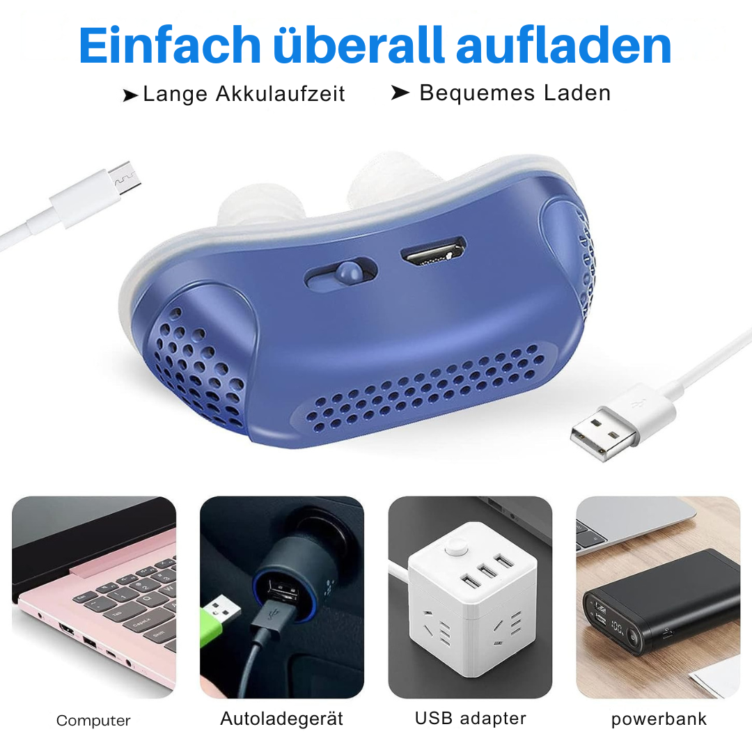 AirEase Micro CPAP Schlafapnoe-Gerät für Reisen & Anti-Schnarchen – CPAP-Alternative