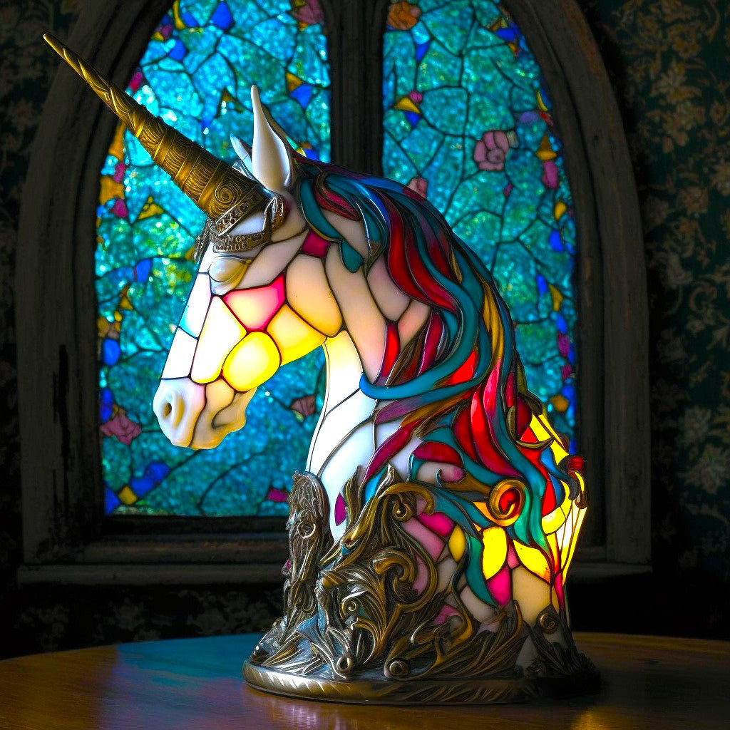 Luxeloom Tierlampe – Tiffany-Stil Glaslampe mit Tierdesign, handgefertigt und warmem Licht