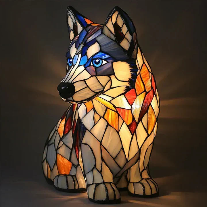 LumiPaw Handgefertigte Leuchtende Hundelampe – Stimmungslicht und Geschenk