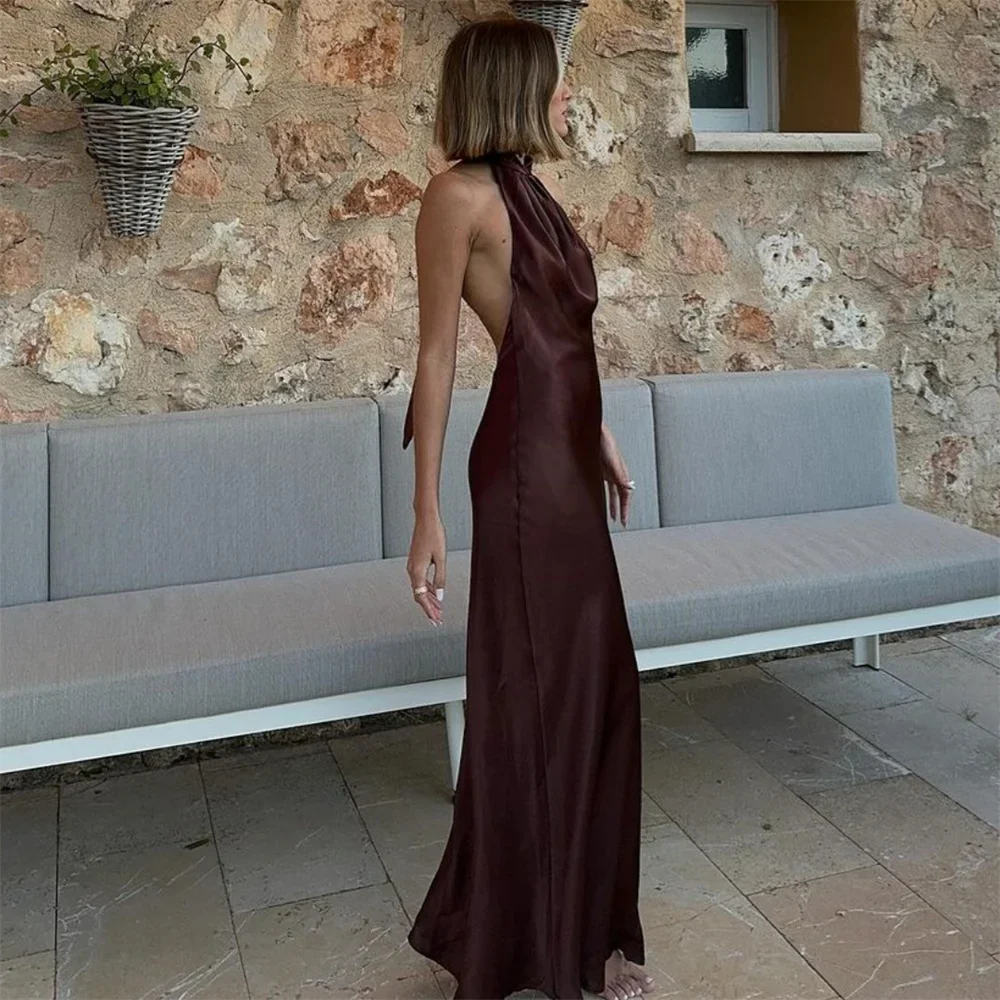 Kleid - Offener Rücken - Polyester - Sommer