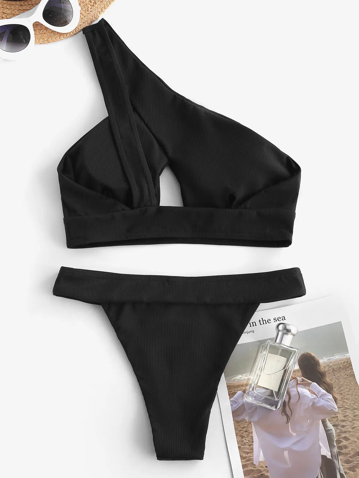 Tankini - Knöchel Schulter - Gerippt - Sommer