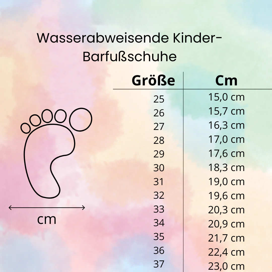 Wasserdichte Winter Kinder Barfußschuhe – gefüttert, rutschfest, natürliche Zehenfreiheit