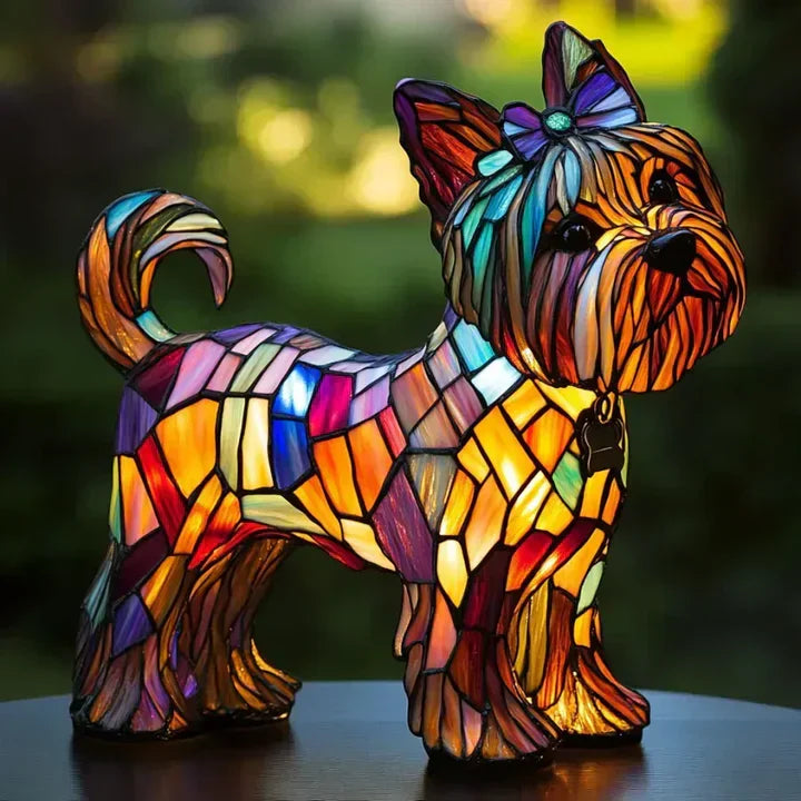 LumiPaw Handgefertigte Leuchtende Hundelampe – Stimmungslicht und Geschenk