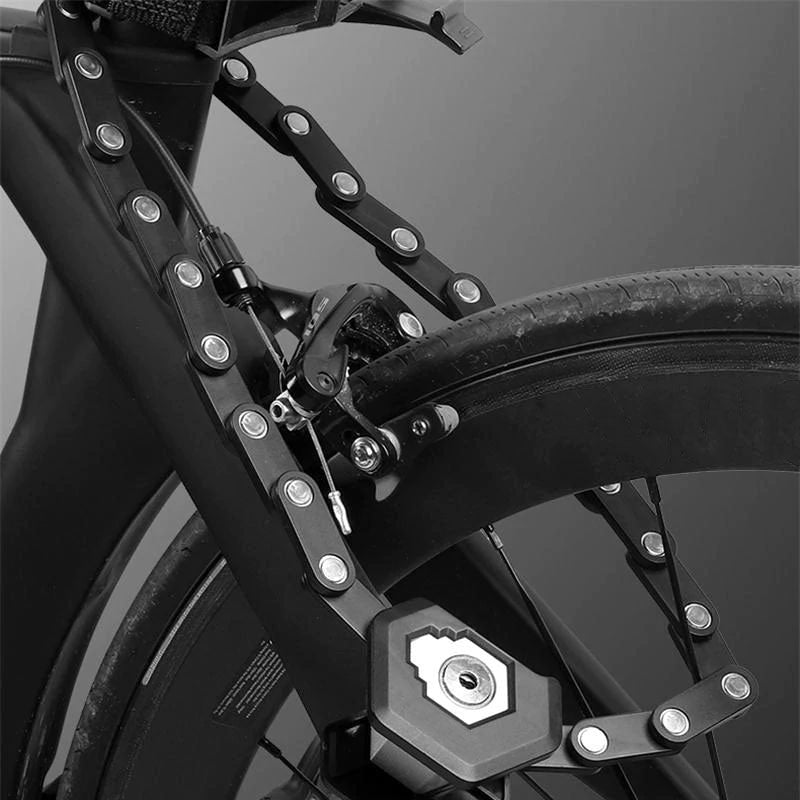 Faltbares Fahrradschloss UrbanGuard – Kompaktes, Diebstahlsicheres Zinklegierung Schloss mit Halterung Sicherheitswerkzeug