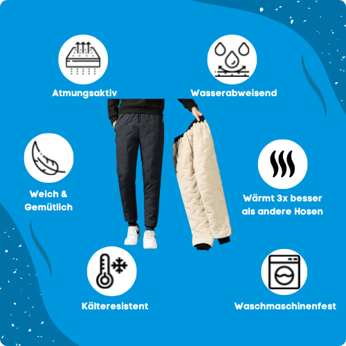Thermo Hose für Frauen & Männer – warm, winddicht & wasserabweisend für den Winter