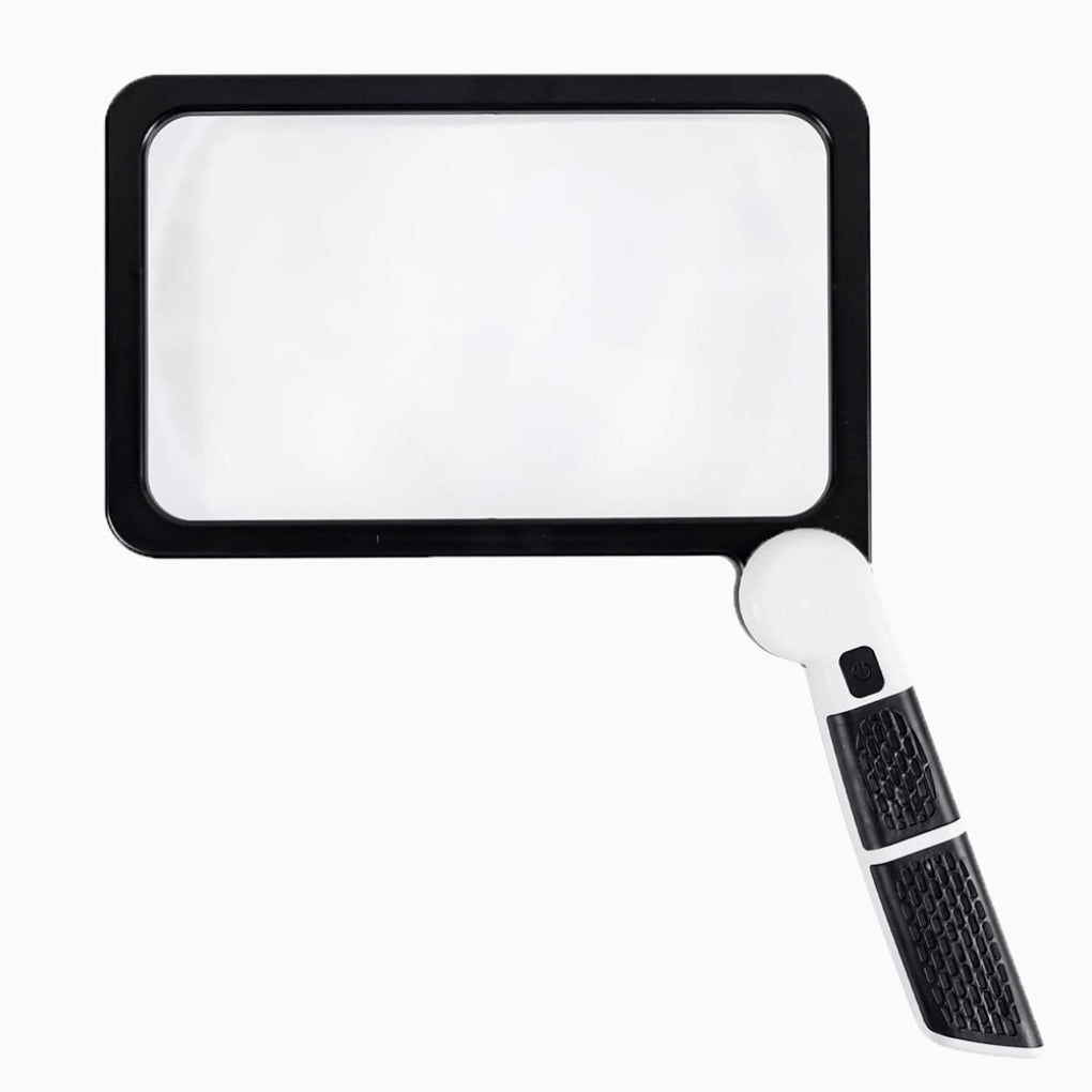 Maxi Handlupe – Großes Vergrößerungsglas mit vollständiger Seitenvergrößerung – Ergonomisch & Leicht