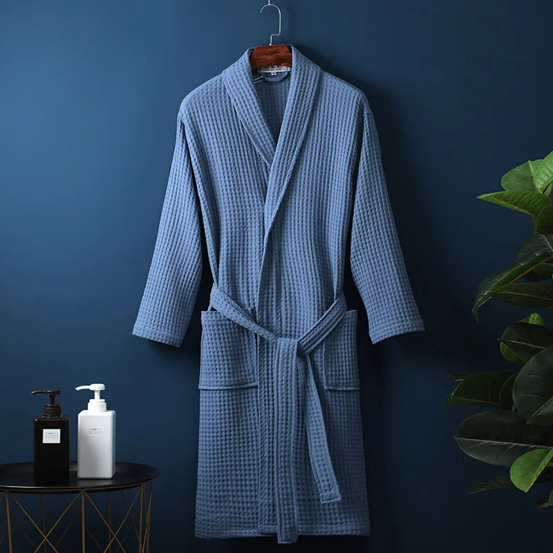 Atmungsaktiver Baumwoll-Bademantel – Luxus & Komfort für Herren und Damen | 100% Premium-Baumwolle
