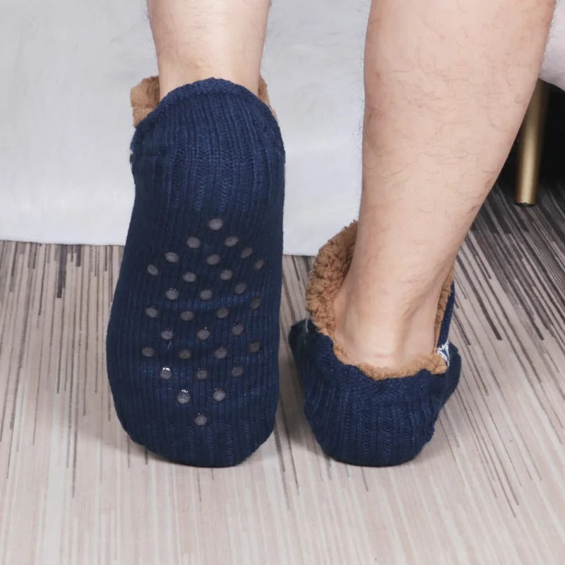 ThermoGrip – Warme rutschfeste Wintersocken für den Hausgebrauch | Unisex Komfort und Sicherheit | 3-Pack