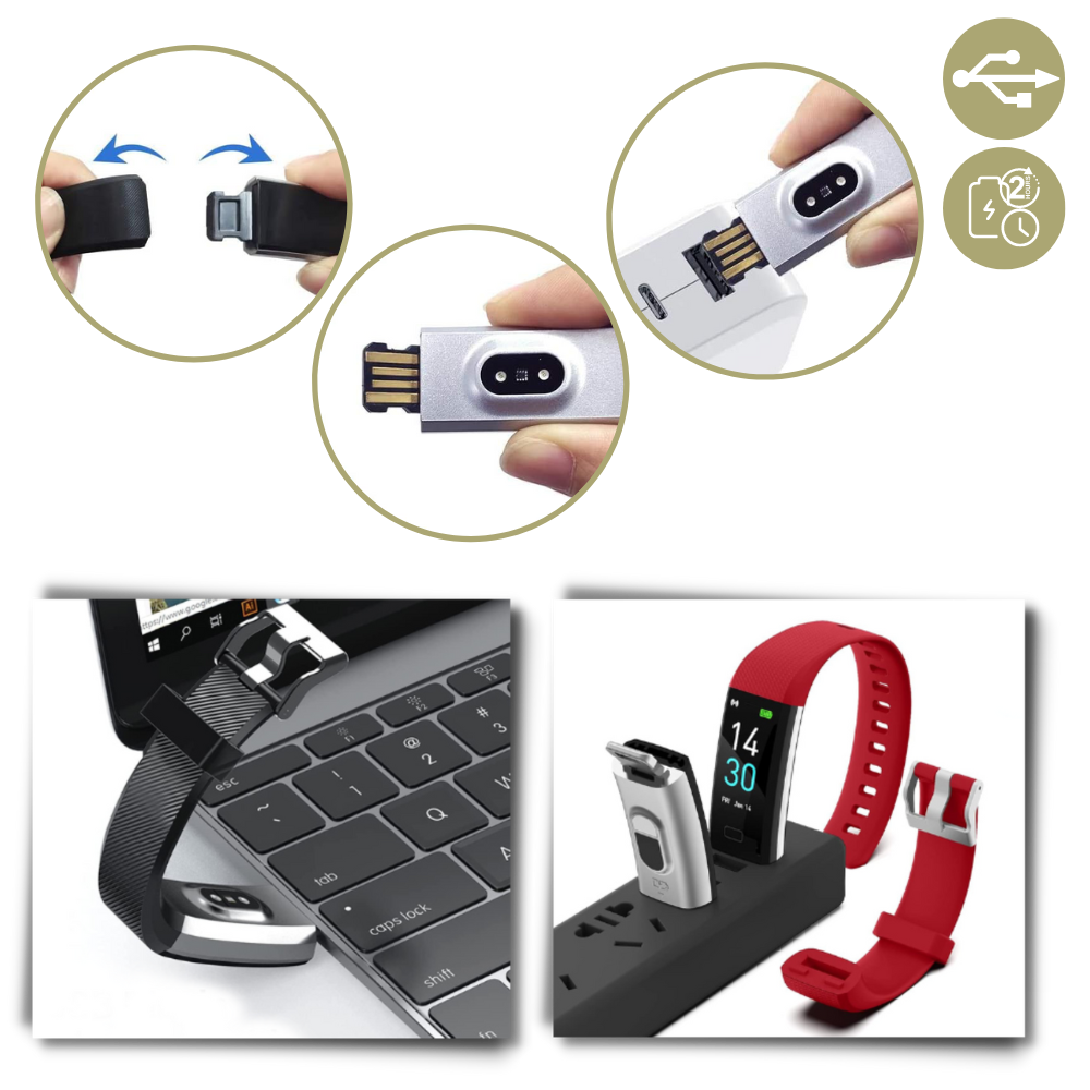 SeniorPulse Watch – Senioren-Smartwatch mit Herzfrequenz-, Blutdruck- & Schlafmonitor und großem, hellem LED-Display