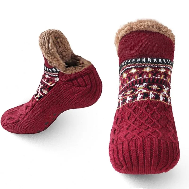 ThermoGrip – Warme rutschfeste Wintersocken für den Hausgebrauch | Unisex Komfort und Sicherheit | 3-Pack