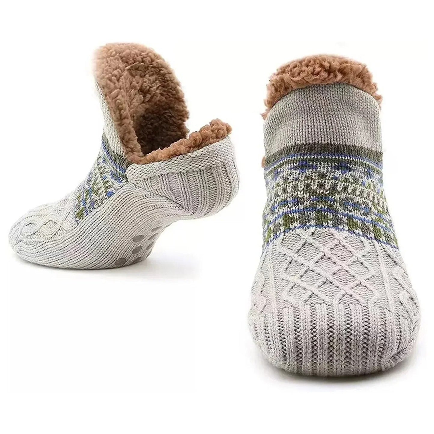 ThermoGrip – Warme rutschfeste Wintersocken für den Hausgebrauch | Unisex Komfort und Sicherheit | 3-Pack
