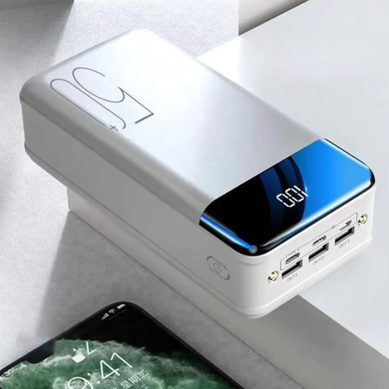 100.000 mAh Ultra‑Hochkapazitäts Powerbank – Superschnelles Laden für Smartphones, Tablets & Laptops