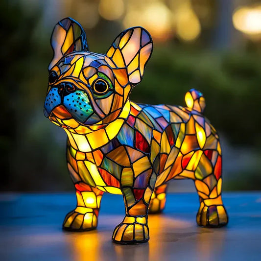 LumiPaw Handgefertigte Leuchtende Hundelampe – Stimmungslicht und Geschenk