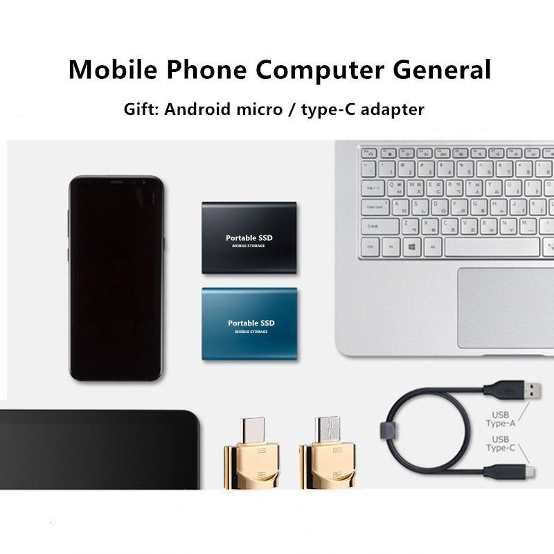 Mini Mobile Solid State Drive 2T Type-3.1 Metal Material