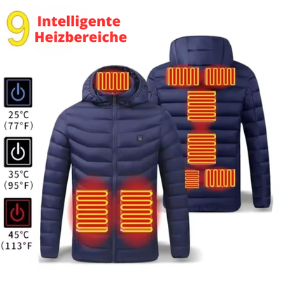 Beheizbare Unisex Jacke mit USB-Anschluss 3 Heizstufen - Waschbar & Winddicht – Ideal für Herbst & Winter