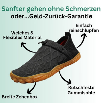 BarefootFlex Bequeme Schuhe für geschwollene Füße – dehnbar, rutschfest & ultraleicht – Komfortschuhe für Damen & Herren