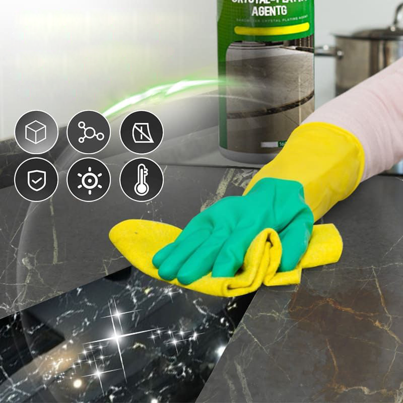 NanoShine Steinschutz-Beschichtung – Sofort hochglänzende Oberfläche für Marmor, Granit & Co.
