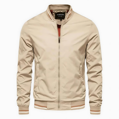 Winddichte Herrenjacke – Leichte Übergangsjacke mit Reißverschluss und wasserabweisendem Material