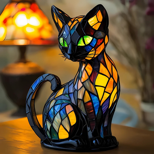 Handgemachte Katzenlampe – Leuchtendes Dekor für Wärme & Ambiente