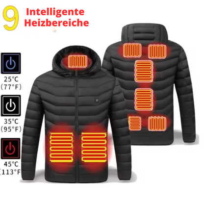 Beheizbare Unisex Jacke mit USB-Anschluss 3 Heizstufen - Waschbar & Winddicht – Ideal für Herbst & Winter