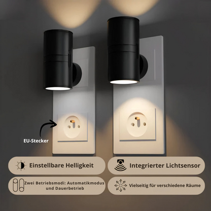 PLUGIFY One – Steckdosenlampe mit Dämmerungssensor & Dimmfunktion | Smarte Nachtbeleuchtung für Zuhause