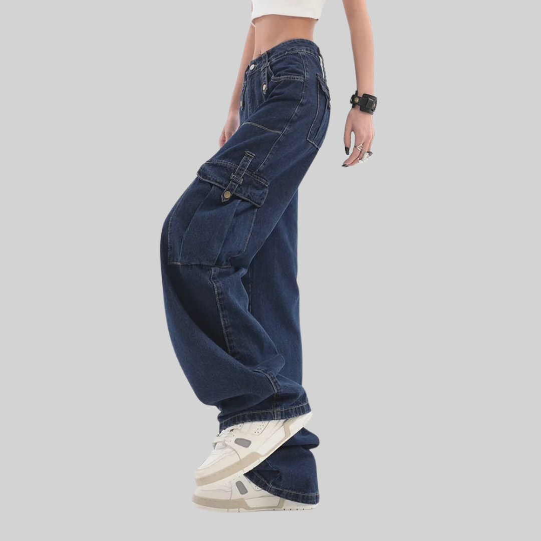 Baggy Jeans - Vintage - Weites Bein mit Taschen