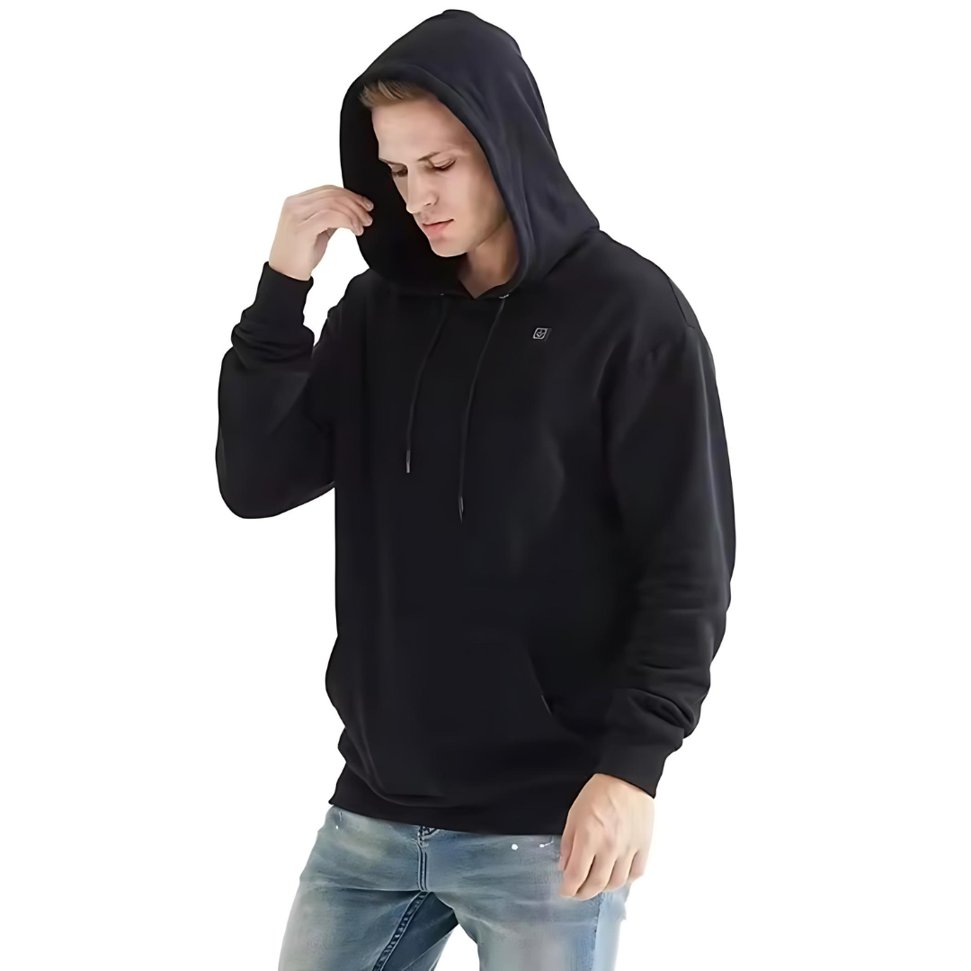 Beheizbarer Unisex Hoodie mit USB-Anschluss - 3 Wärmestufen - Perfekt für Winter - Waschmaschinengeeignet