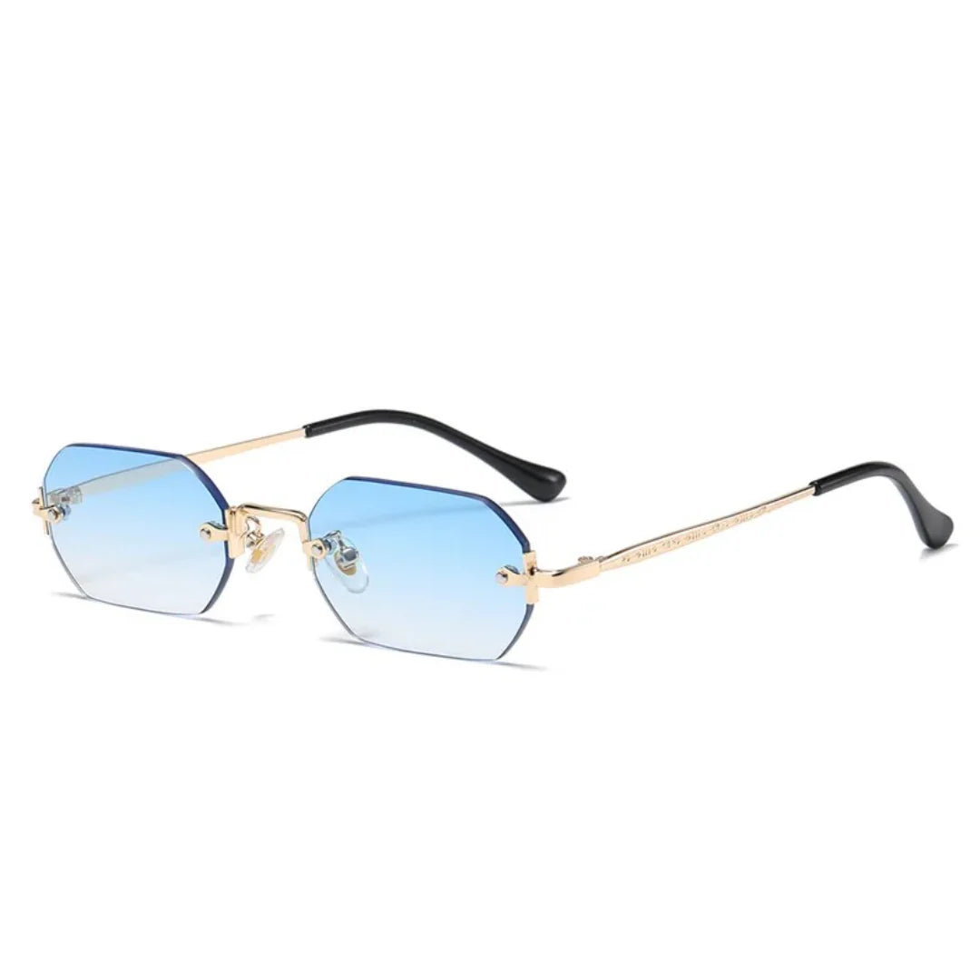 Altes Geld Sommer Sonnenbrille - Modern - Rechteckig