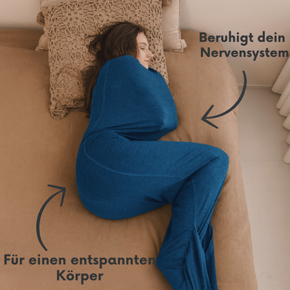 Hoodie als Alternative zur Gewichtsdecke | Für besseren Schlaf – ideal gegen Stress, Angst & Schlafstörungen