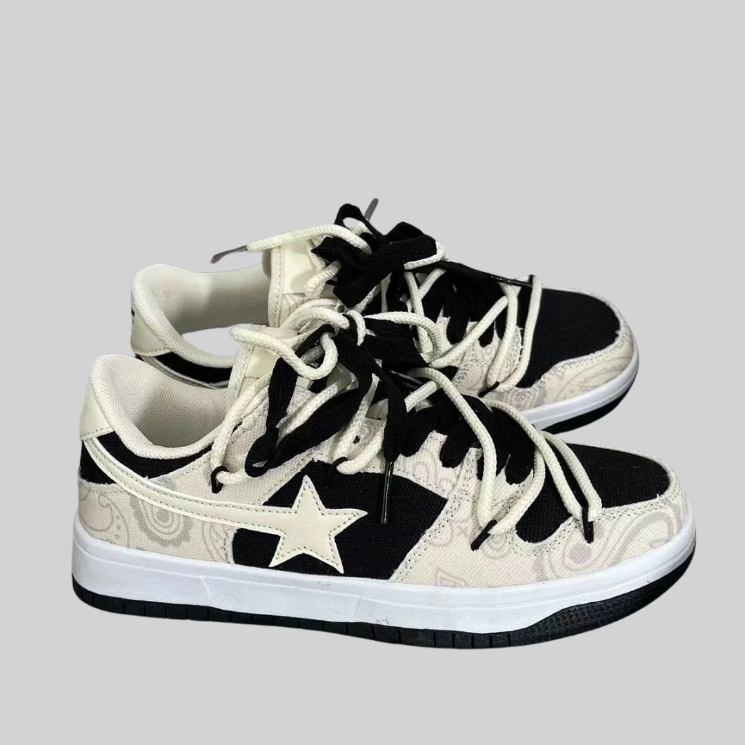 Sneakers - Vintage - Synthetisches Leder Gummi