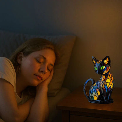 Handgemachte Katzenlampe – Leuchtendes Dekor für Wärme & Ambiente