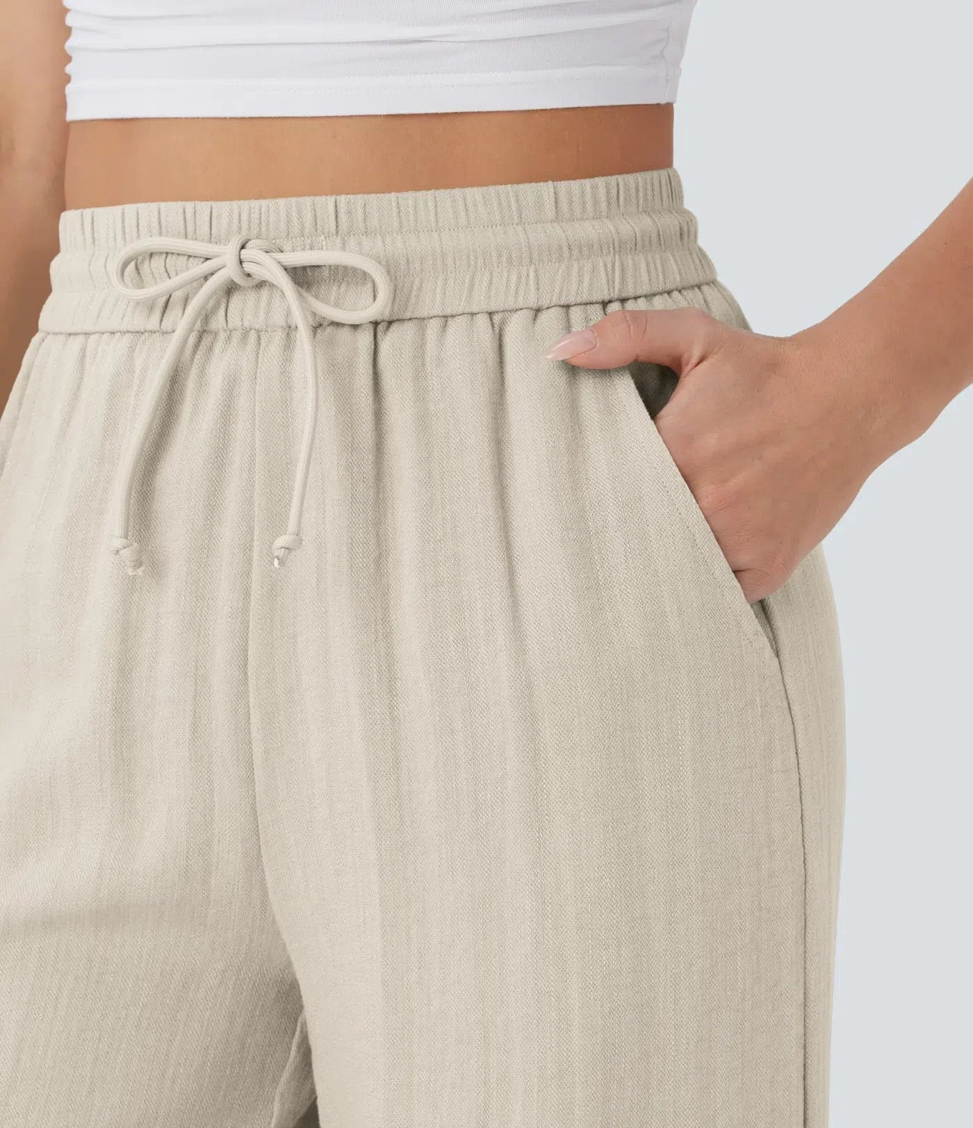 Leichte & Elegante Damen-Leinenhose mit Weitem Bein – Sommerlich, Bequem & Stilvoll