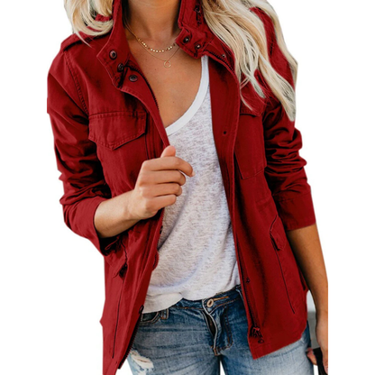 Modern Schicke Jacke Für Frauen | Reißverschluss