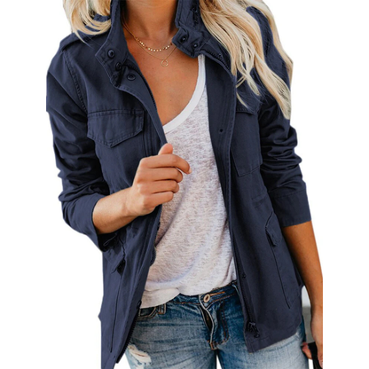 Modern Schicke Jacke Für Frauen | Reißverschluss