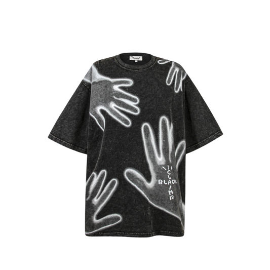 Ghost Handprint T Shirt - Schick - Baumwolle